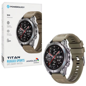 خرید ساعت هوشمند پاورولوژی مدل POWEROLOGY PSWAGBTKH AMOLED GPS Smart Watch سبز
