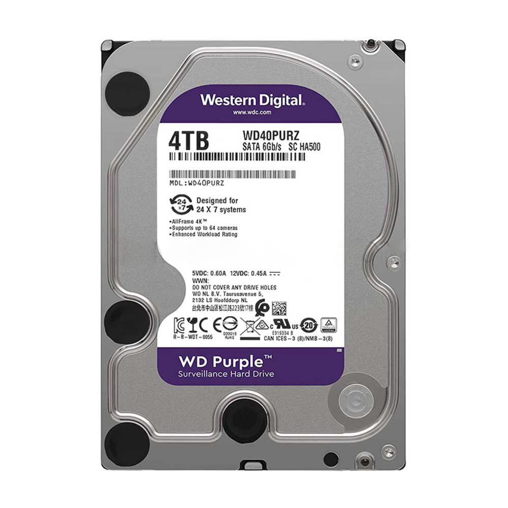 هارد اینترنال وسترن دیجیتال مدل Western Digital Purple ظرفیت 4TB