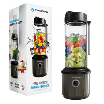 خرید مخلوط کن شارژی پاورولوژی مدل POWEROLOGY PSM013BK Press & Refresh مشکی