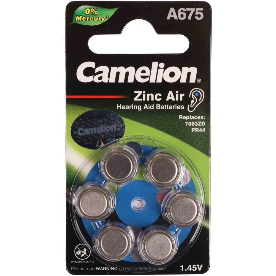 باتری سمعک کملیون مدل CAMELION A675