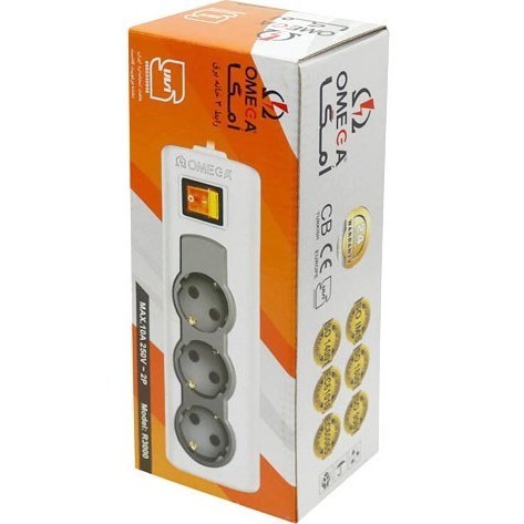 رابط برق سه خانه امگا مدل OMEGA R 3000