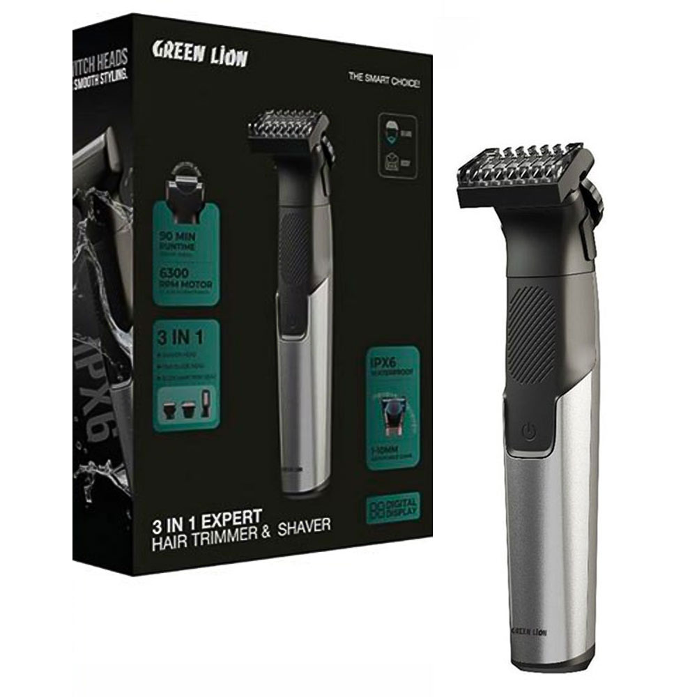 خرید  ماشین اصلاح گرین لاین مدل GREEN LION GNTM50TMXPTGY EXPERT 3 in 1