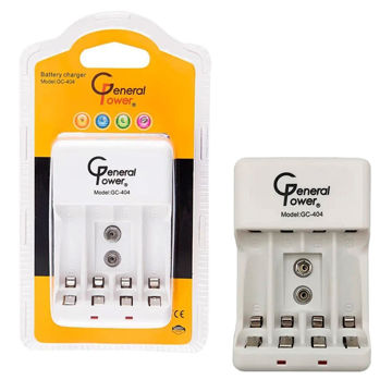 خرید شارژر باتری قلمی و نیم قلمی 4 عددی جنرال پاور مدل GENERAL POWER GC-404