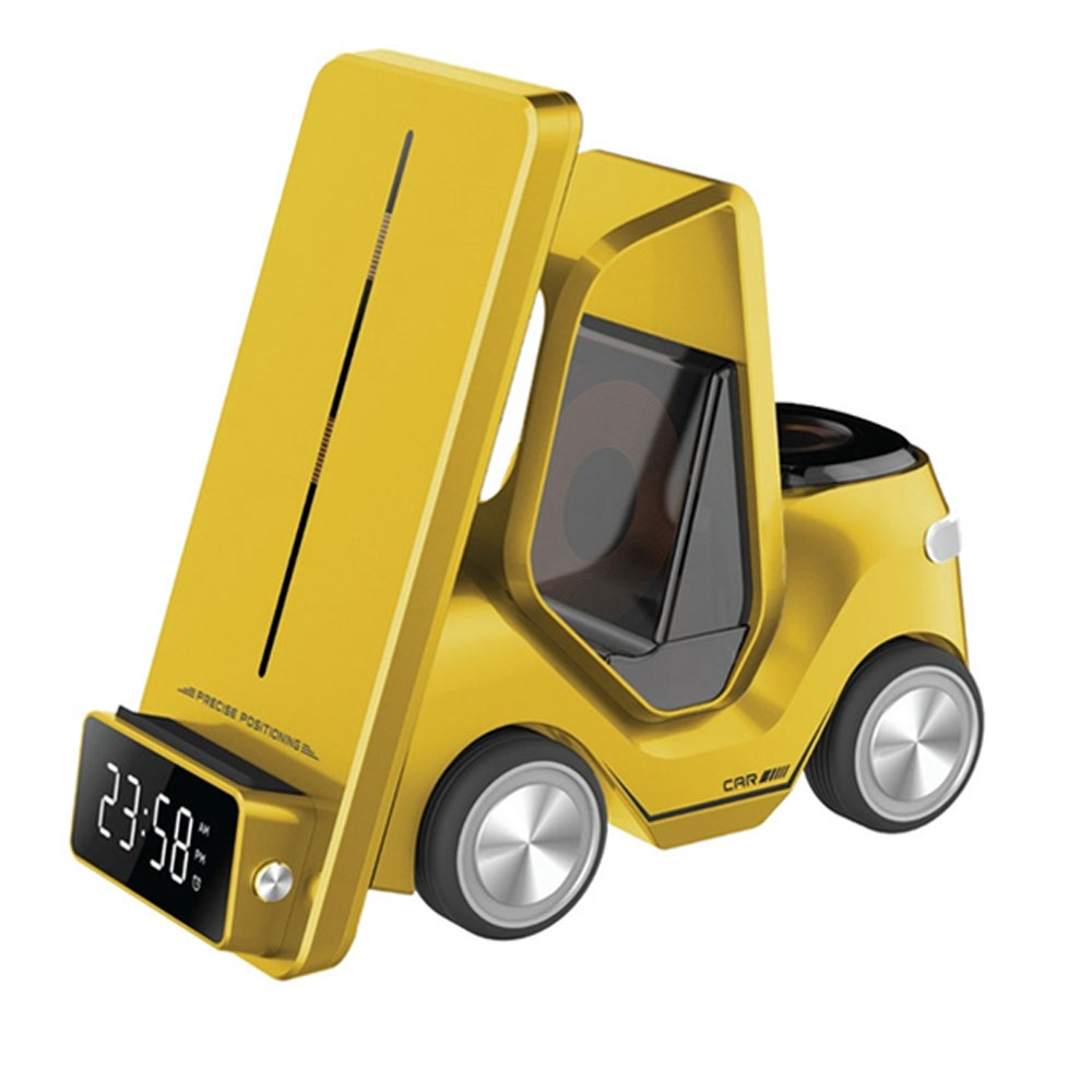 شارژر بی‌ سیم 5 کاره گرین لاین مدل GREEN LION Forklift GN5N1FWCYL زرد