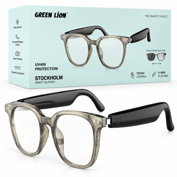 خرید عینک هوشمند فتوکرومیک گرین لاین مدل GREEN LION STOCKHOLM GNSTKSMTGLSBK