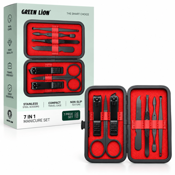 خرید ست مانیکور گرین لاین مدل GREEN LION GN7IN1MANBK 7IN1