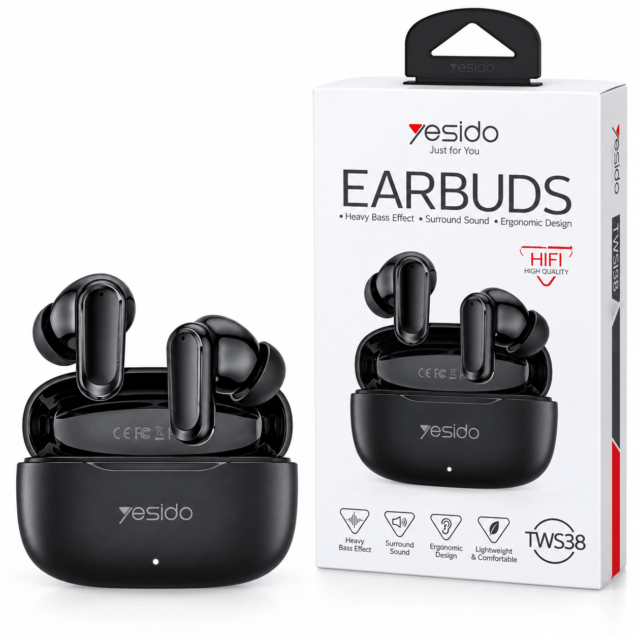 خرید ایرپاد یسیدو مدل YESIDO TWS38 مشکی