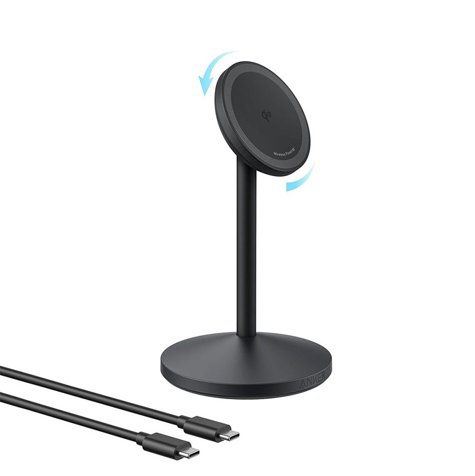 شارژر بی‌ سیم انکر مدل ANKER MagGo A25X1H11