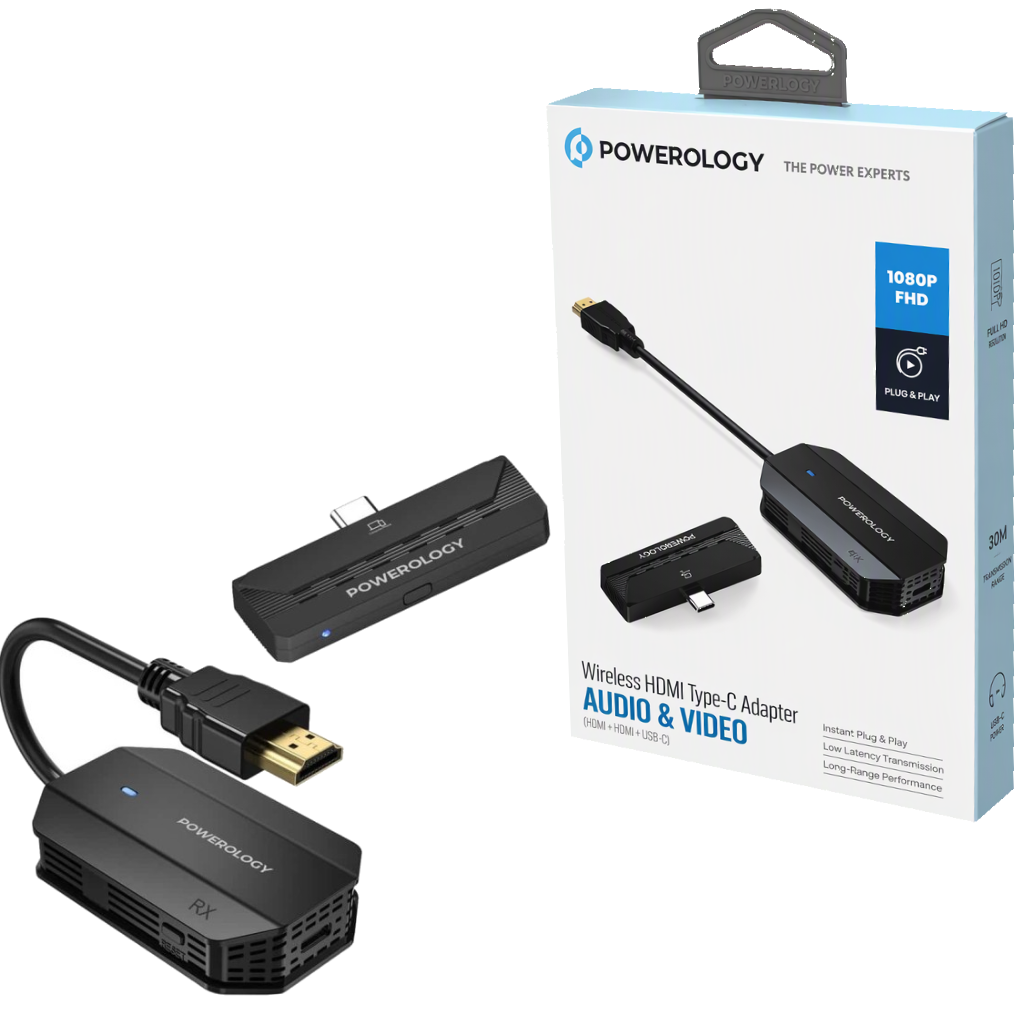 دانگل انتقال تصویر HDMI به Type-C پاورولوژی مدل POWEROLOGY PHDMACBK