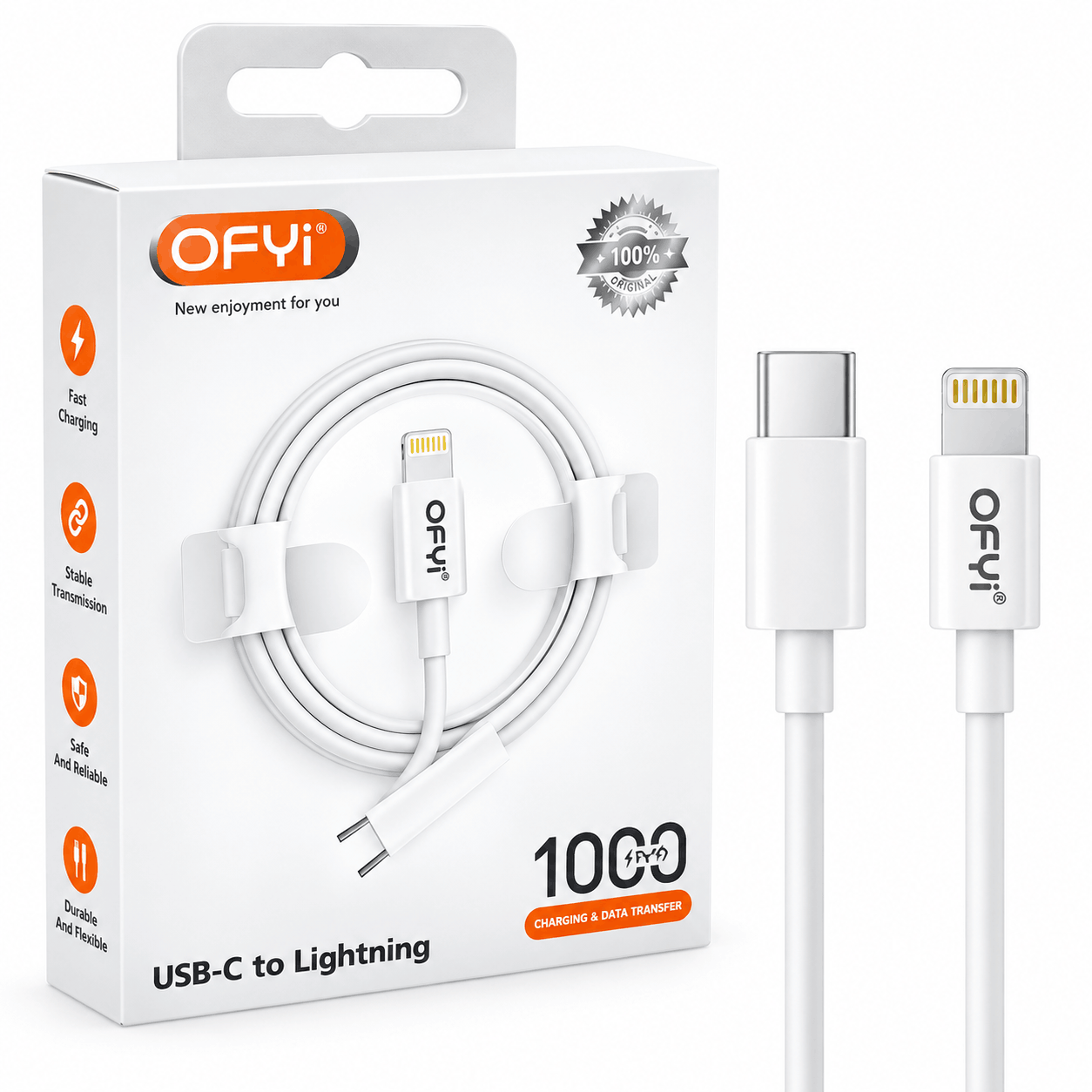 خرید کابل لایتنیگ اوفی مدل OFYI CA-23 PD