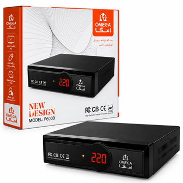 خرید محافظ برق چهار خانه فلزی امگا مدل OMEGA F6000 طول 2 متر