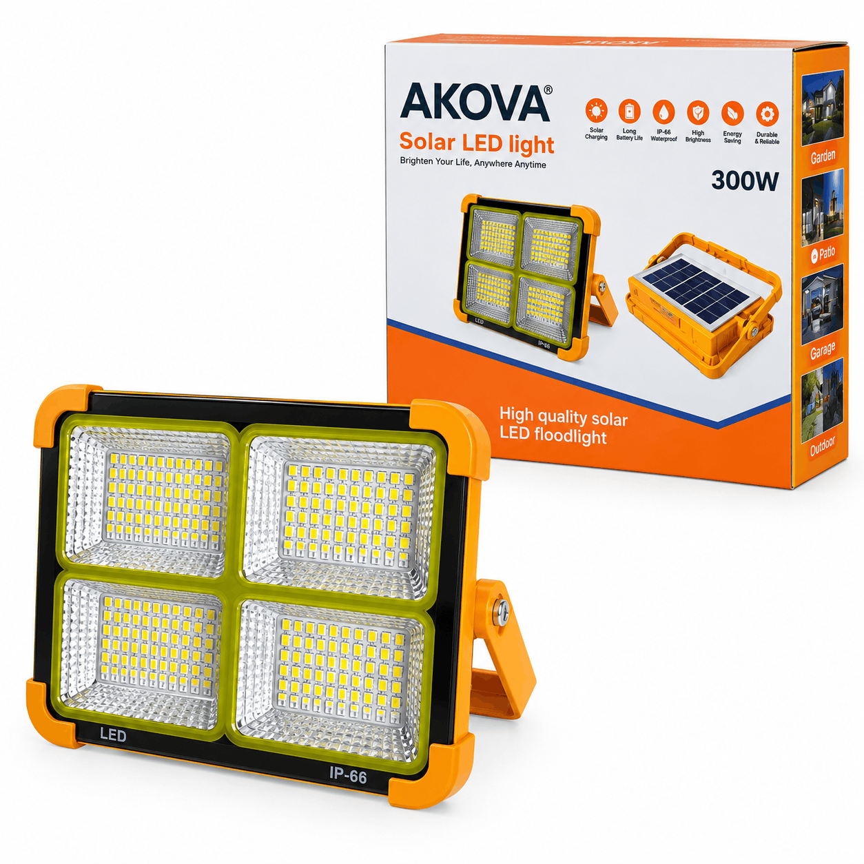 خرید پروژکتور خورشیدی آکوا مدل AKOVA 300W