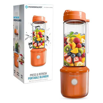 خرید مخلوط کن شارژی پاورولوژی مدل POWEROLOGY PSM013OG Press & Refresh نارنجی