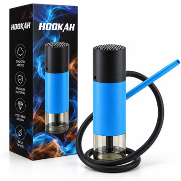 خرید قلیان قابل حمل مسافرتی مدل HOOKAH آبی