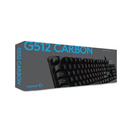خرید کیبورد سیم دار گیمینگ لاجیتک مدل LOGITECH G512 CARBON
