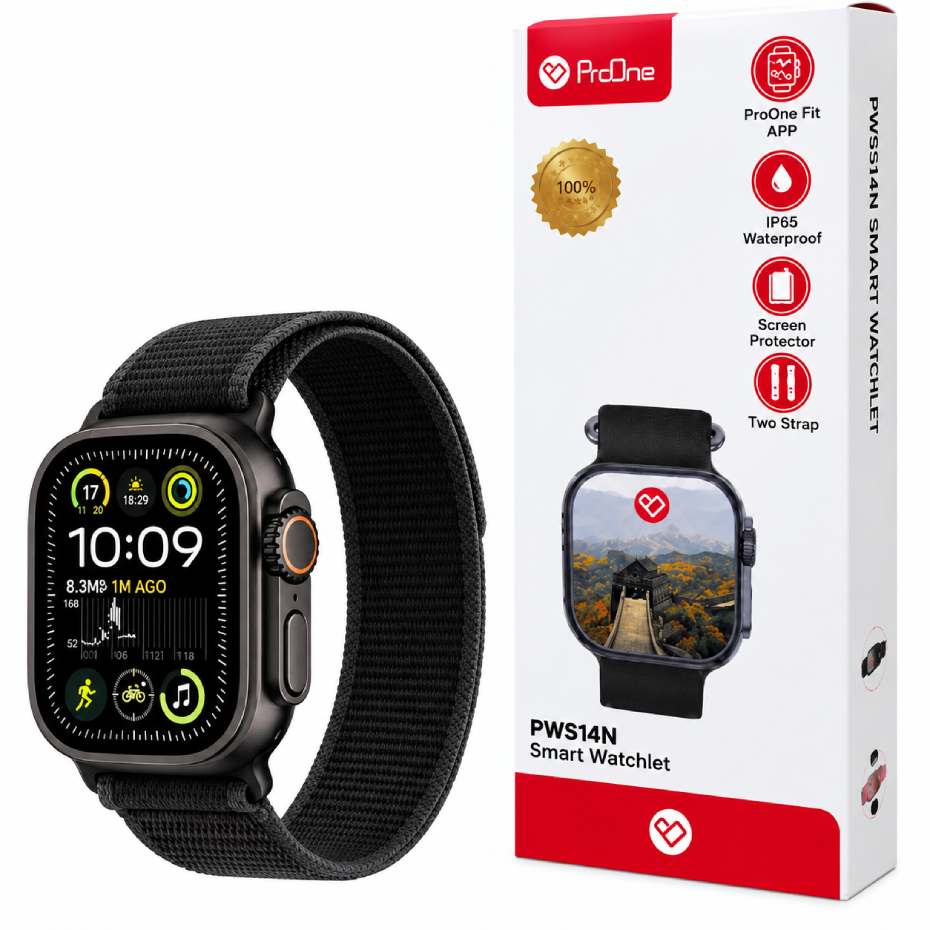 خرید ساعت هوشمند پرووان مدل PROONE PWS14N Smart Watch مشکی