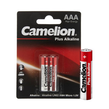 خرید باتری آلکالاین نیم قلم 2 کارتی کملیون مدل CAMELION Plus Alkaline