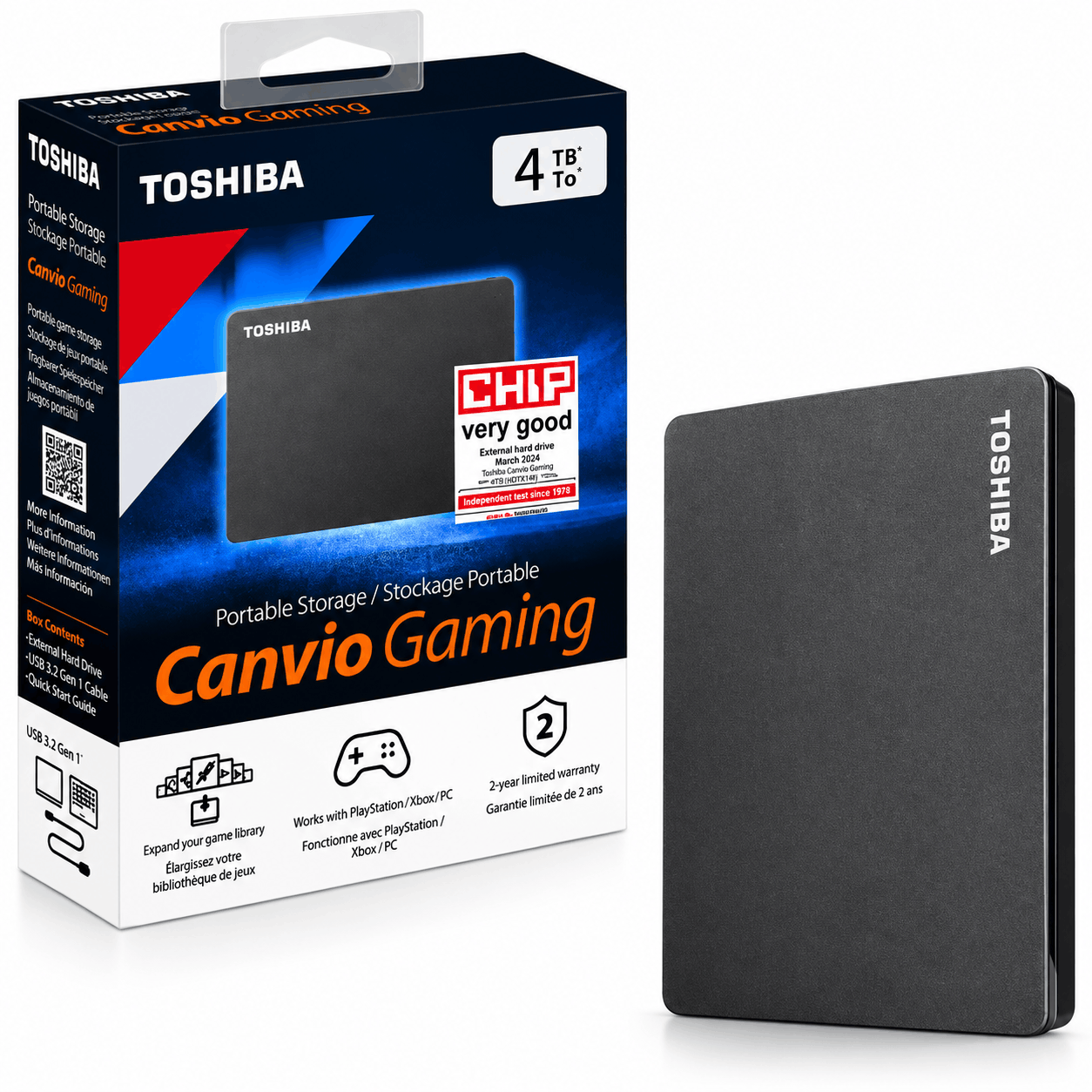 خرید هارد اکسترنال توشیبا مدل TOSHIBA Canvio Gaming 4TB مشکی