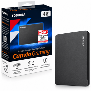خرید هارد اکسترنال توشیبا مدل TOSHIBA Canvio Gaming 4TB مشکی