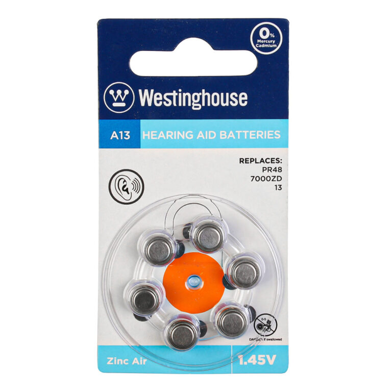 قیمت باتری سمعکی وستینگ هوس مدل WestingHouse A13 بسته 6 عددی