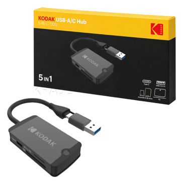 خرید هاب USB-A/C کداک مدل KODAK T320 5-IN-1
