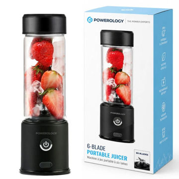 خرید مخلوط کن شارژی پاورولوژی مدل POWEROLOGY PN6BPJBK 6-BLADE مشکی