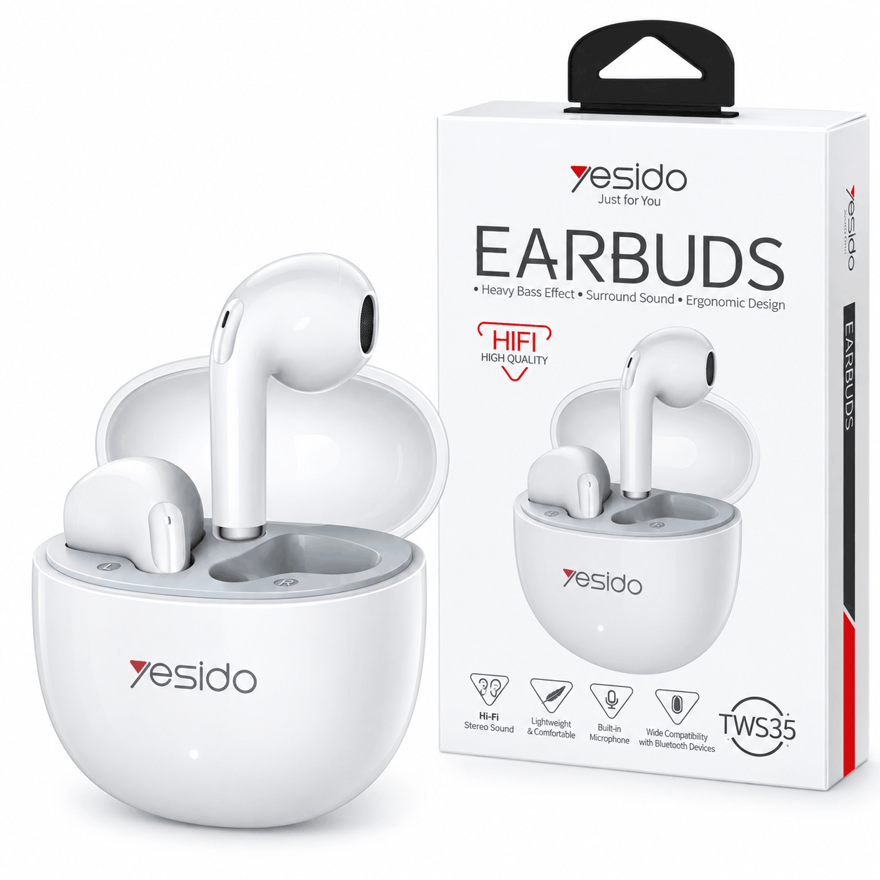 خرید ایرپاد یسیدو مدل YESIDO TWS35 سفید
