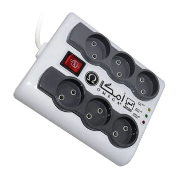 قیمت محافظ برق شش خانه امگا مدل OMEGA P6000 3M