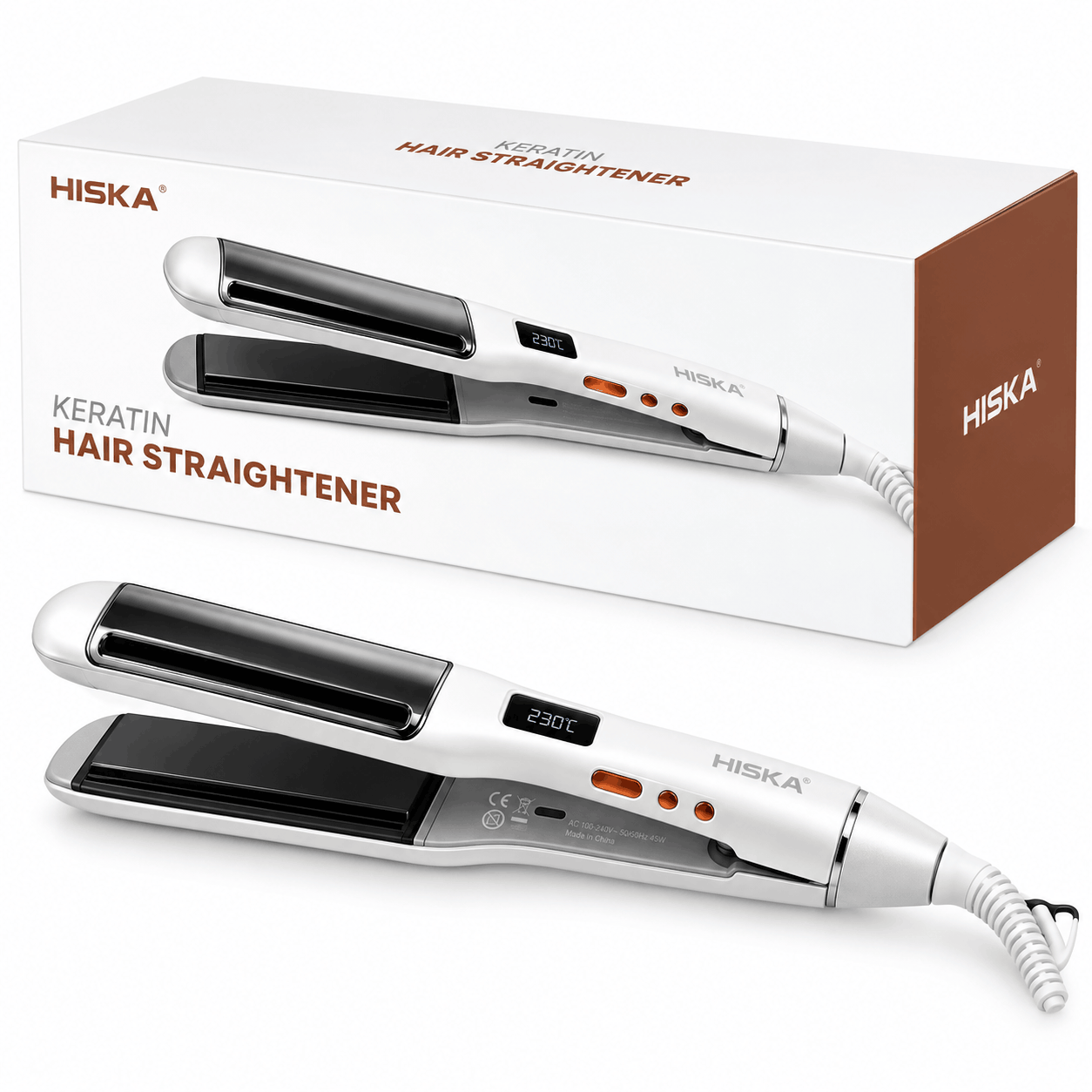 خرید اتو مو کراتین هیسکا مدل HISKA H5110 سفید