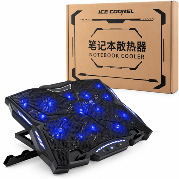 خرید فن نوت بوک گیمینگ آیس کورل مدل Ice Coorel K12 مشکی