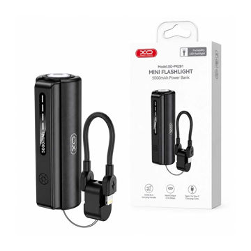 قیمت چراغ قوه و پاوربانک ایکس او مدل XO PR-281 مشکی