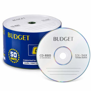 قیمت سی دی خام باجت BUDGET پک 50 عددی