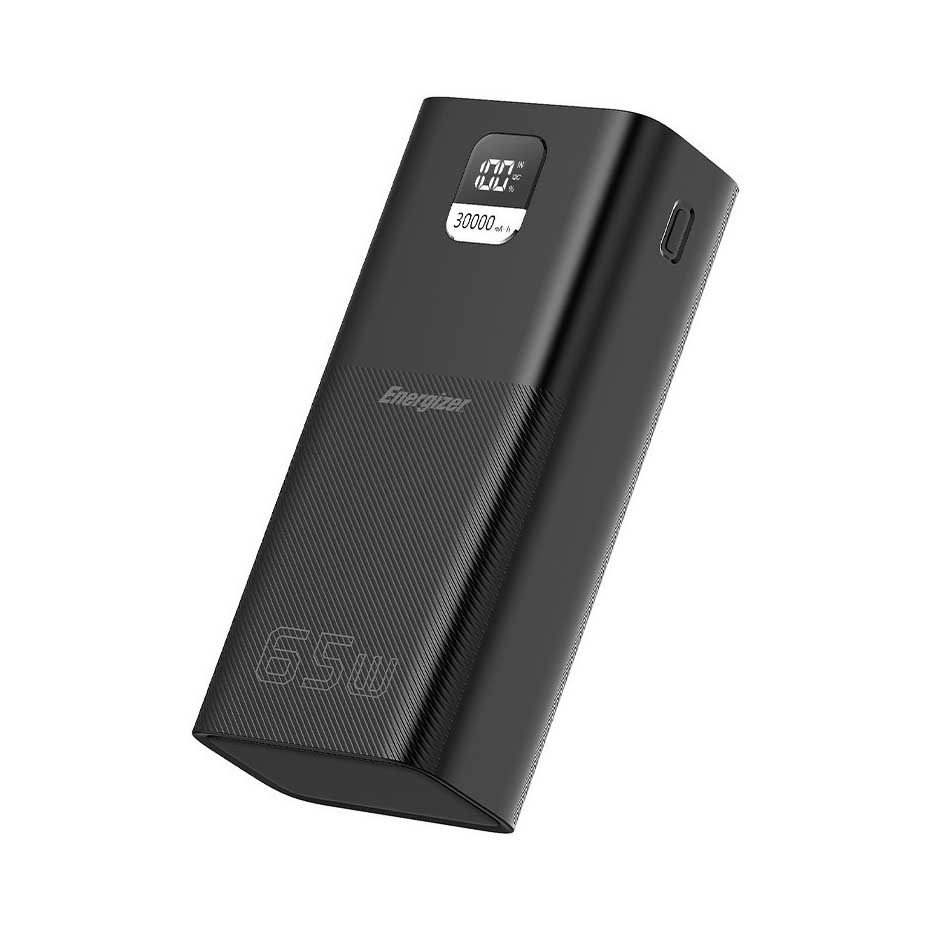 مشخصات پاوربانک انرجایزر مدل Energizer XP30000PD ظرفیت 30000mAh توان 65W مشکی