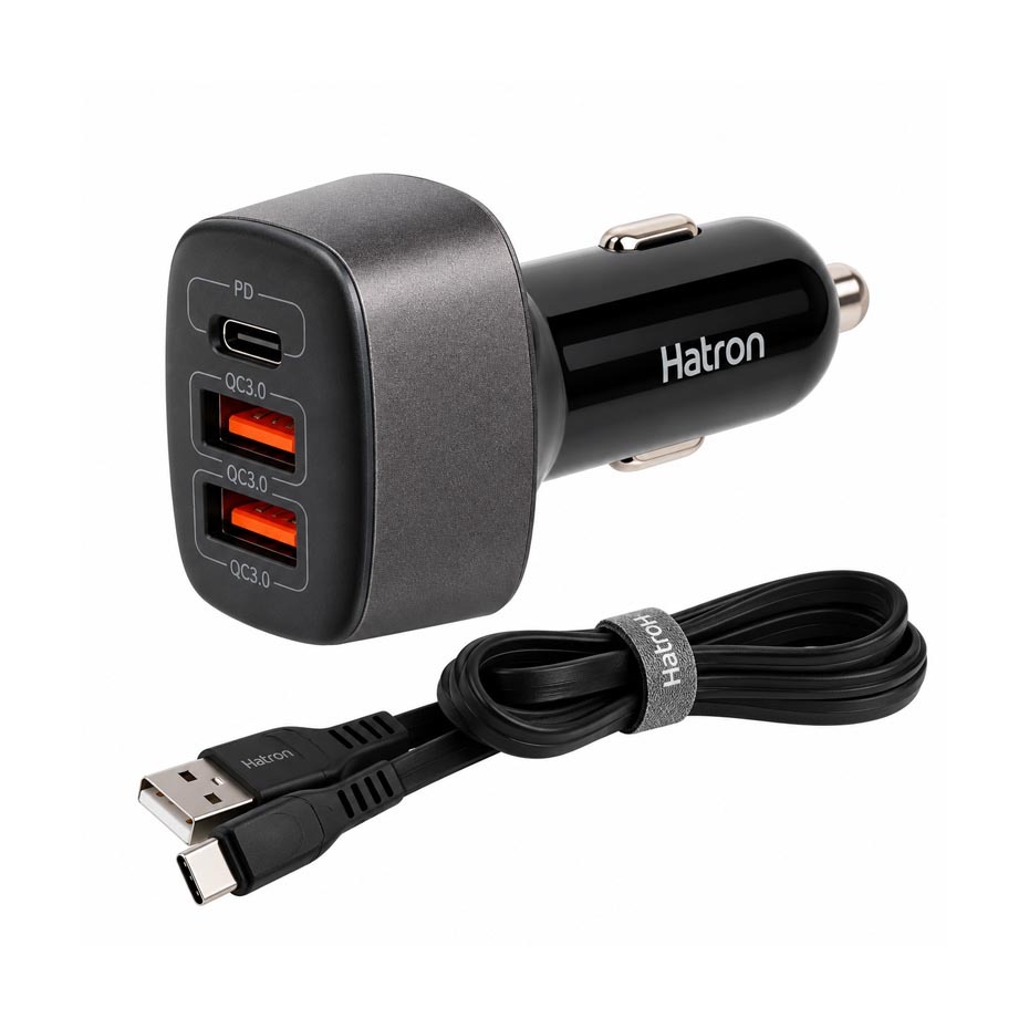 خرید شارژر فندکی 56 وات هترون مدل HATRON HCC3210PQ