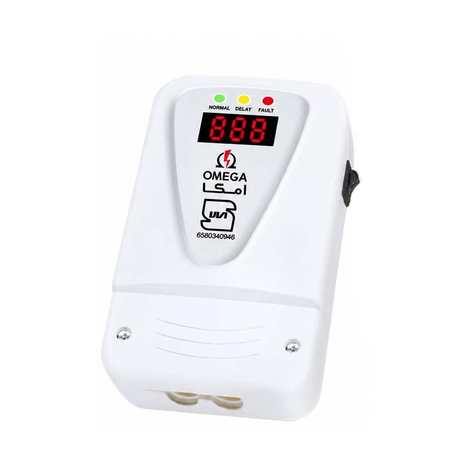 مشخصات محافظ کولر گازی پشت کنتوری امگا مدل OMEGA T6500 40A دیجیتال