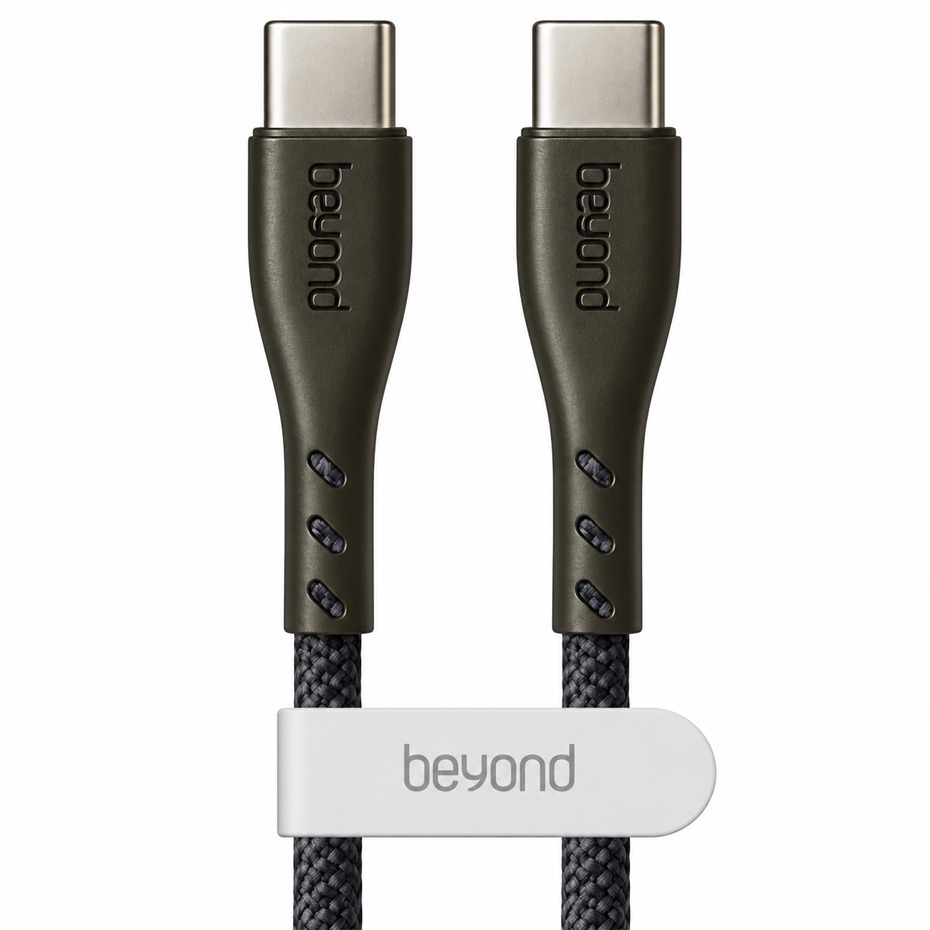 خرید کابل شارژ دو سر تایپ سی بیاند مدل BEYOND BCC-402 مشکی طول 2 متر