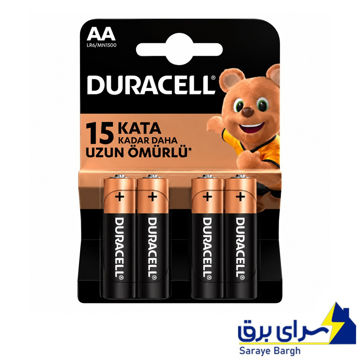 قیمت باتری قلمی آلکالاین دوراسل DURACELL 15KATA اصلی بسته 4 عددی