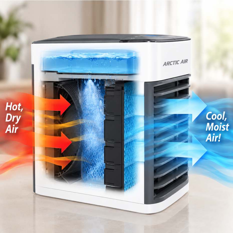 مشخصات  کولر آبی رومیزی مدل NewFan Ultra Air Cooler