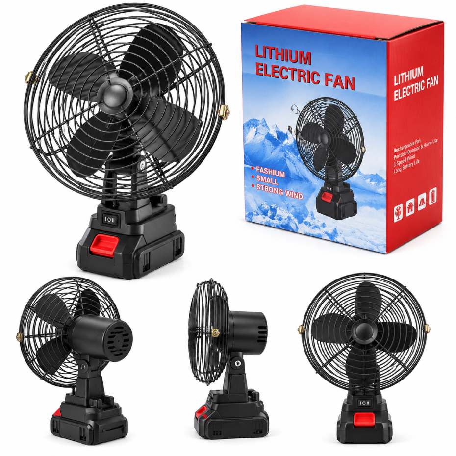 مشخصات پنکه شارژی لیتیوم مدل LITHIUM ELECTRIC FAN
