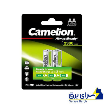 خرید باتری قلمی شارژی کملیون مدل CAMELION 2300mAh بسته 2 عددی