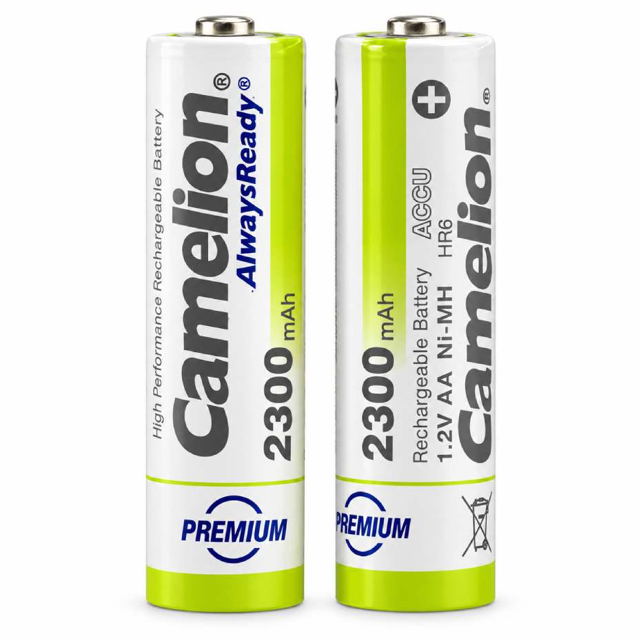 مشخصات باتری قلمی شارژی کملیون مدل CAMELION 2300mAh بسته 2 عددی