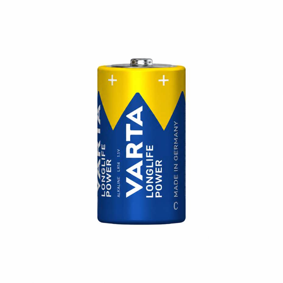 قیمت باتری متوسط سایز C آلکالاین وارتا VARTA LONGLIFE POWER بسته دو عددی