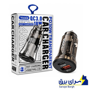 قیمت شارژر فندکی یوکی مدل YOOKIE PC8