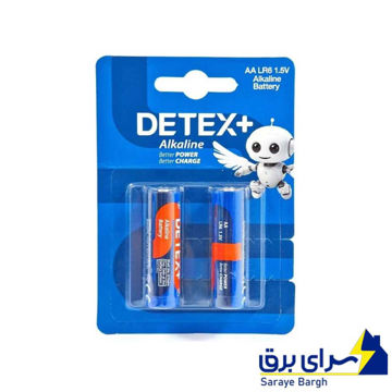 خرید باتری قلمی آلکالاین دتکس پلاس مدل DETEX+ Alkaline AA بسته 2 عددی
