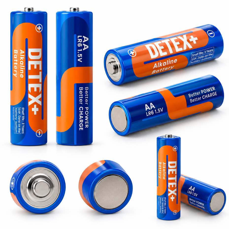 قیمت باتری قلمی آلکالاین دتکس پلاس مدل DETEX+ Alkaline AA بسته 2 عددی