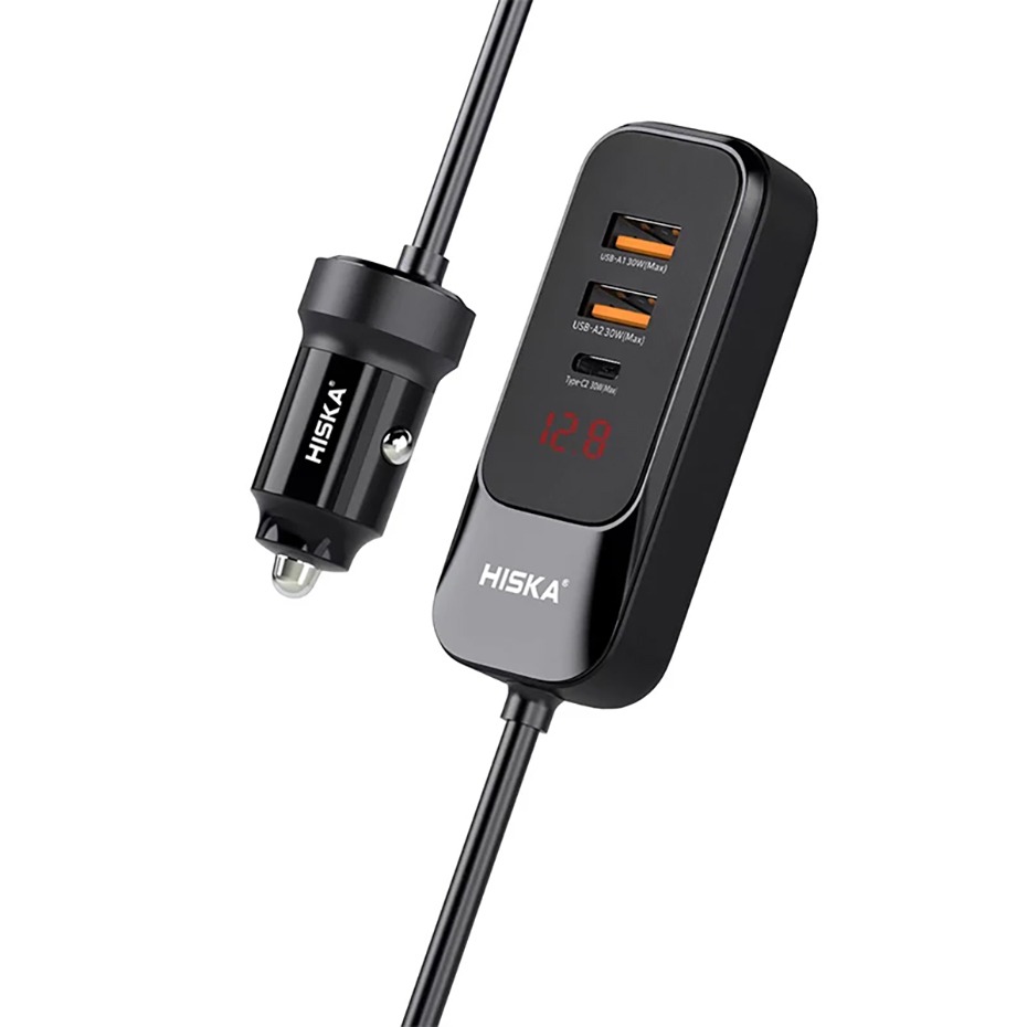 خرید شارژر فندکی هیسکا مدل HISKA HCC-327 120W
