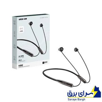 خرید هندزفری بلوتوثی گردنی گرین لاین مدل GREEN LION GL-NB15 VIBE مشکی