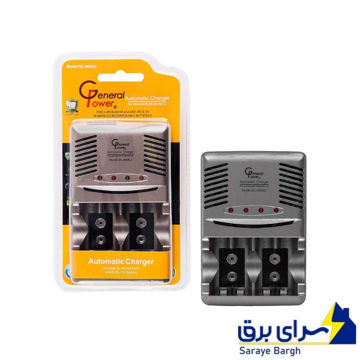 خرید شارژر باتری اتوماتیک جنرال پاور مدل GENERAL POWER GC-408U مناسب 4 باتری قلمی و نیم‌قلمی