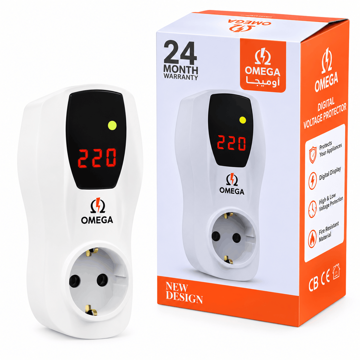 خرید محافظ برق دیجیتال ارت دار پکیج امگا مدل OMEGA G2000